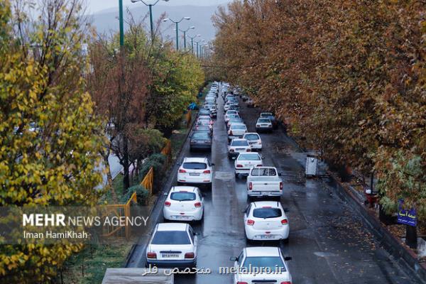 آخرین وضعیت ترافیکی جاده های کشور ترافیک نیمه سنگین در چالوس